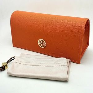 Tory Burch Medium Sunglasses-Eyeglasses Case w/ Micro-Fiber Pouch